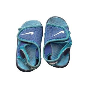 Nike toddler‎ boys blue strap slip on sandals